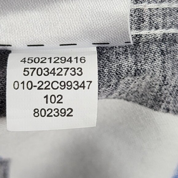 Chicos Shirt Womens 16 Multi Geometric 3/4 Sleeve Blockade Button Up NWT - Picture 10 of 10